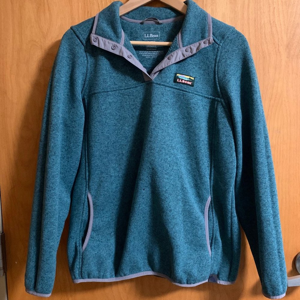 L.L. Bean Teal Sweater Fleece